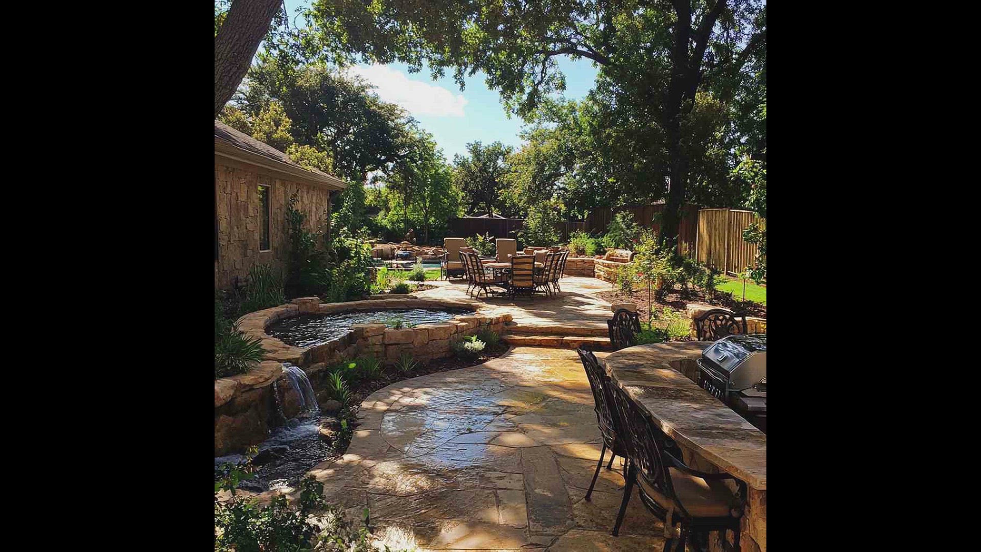 'Video thumbnail for backyard landscaping contractors and designs 4k hd photos'