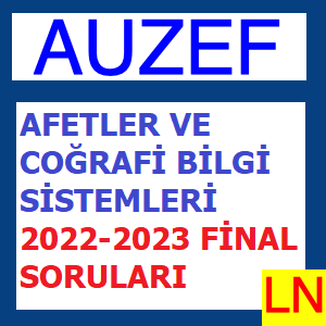 'Video thumbnail for Afetler Ve Coğrafi Bilgi Sistemleri 2022-2023 Final Soruları'