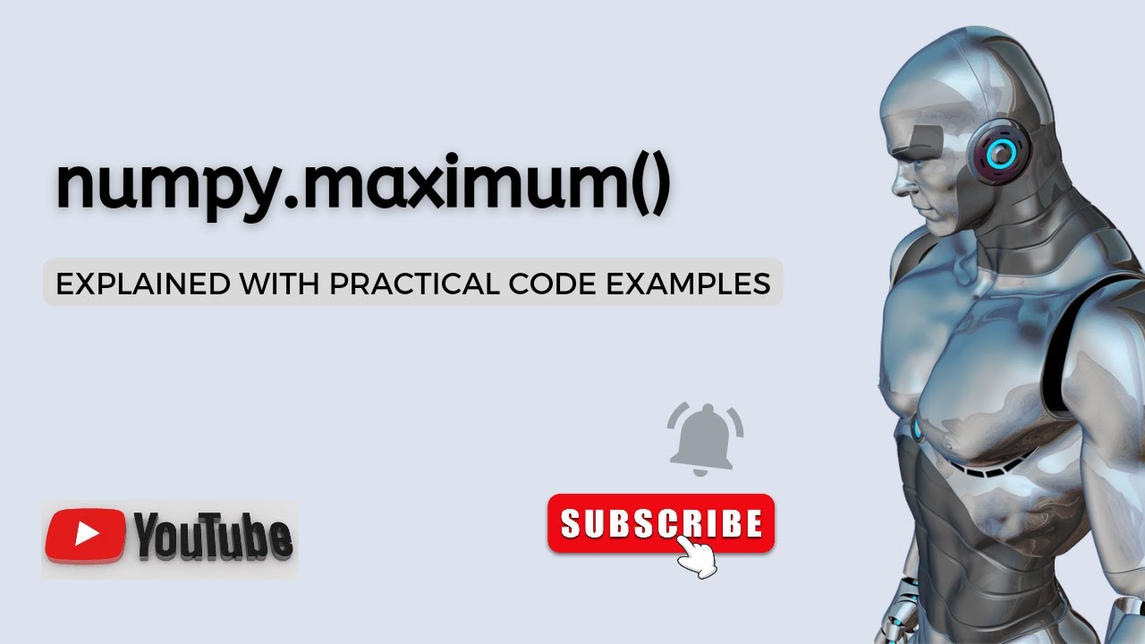 'Video thumbnail for Python Numpy Maximum Function | Parameters Explained | Python Tutorial | Python Data Science'