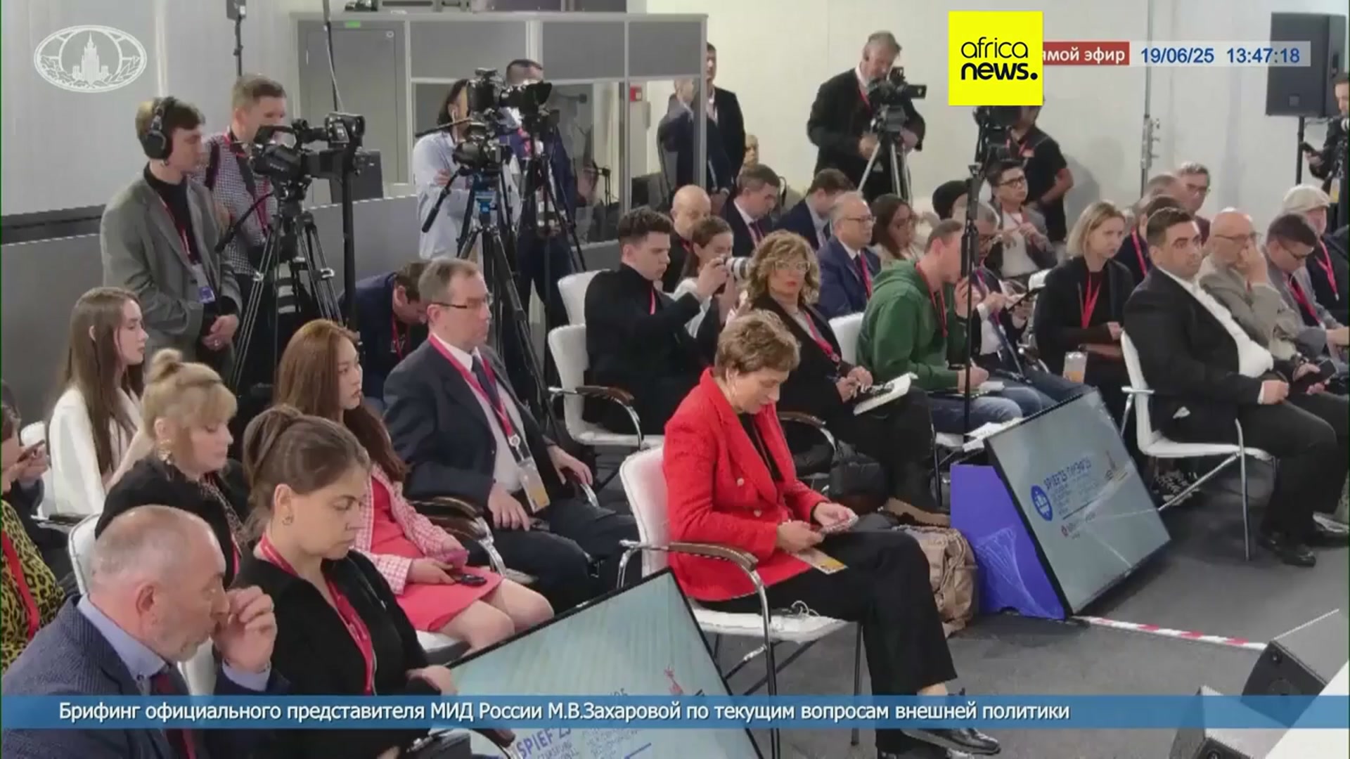 'Video thumbnail for Russia warns U.S. against military intervention in Israel-Iran tensions'