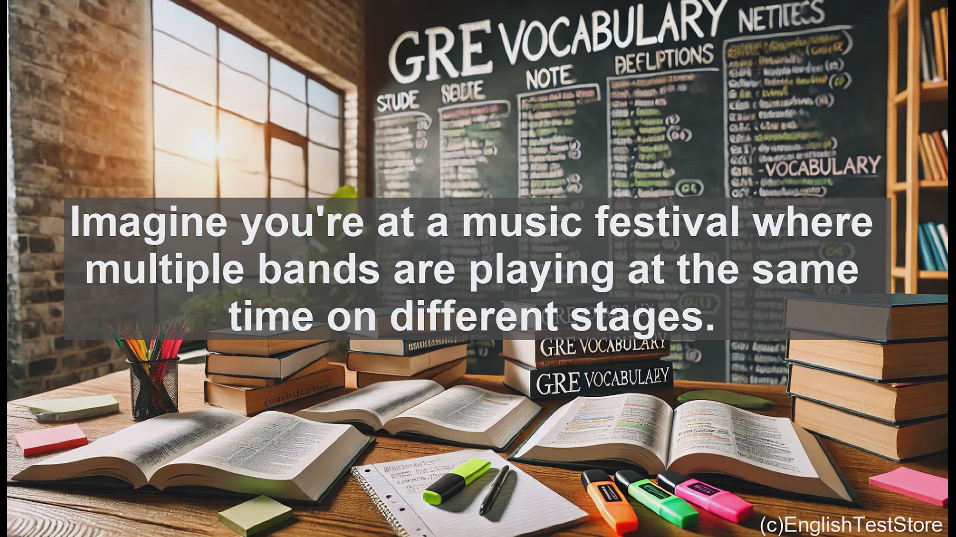 'Video thumbnail for GRE Vocabulary Lesson: Concurrent - Mastering the Art of Simultaneous Events'