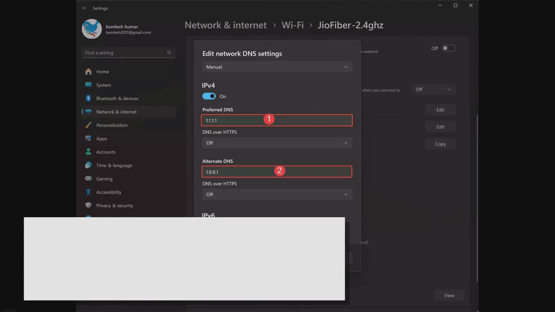 'Video thumbnail for How to Change DNS Server Address on Windows 11?'