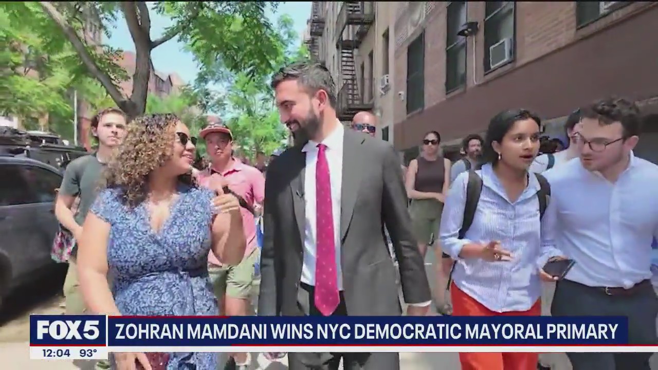 'Video thumbnail for Zohran Mamdani wins NYC Democratic mayoral primary: Gov. officials react'