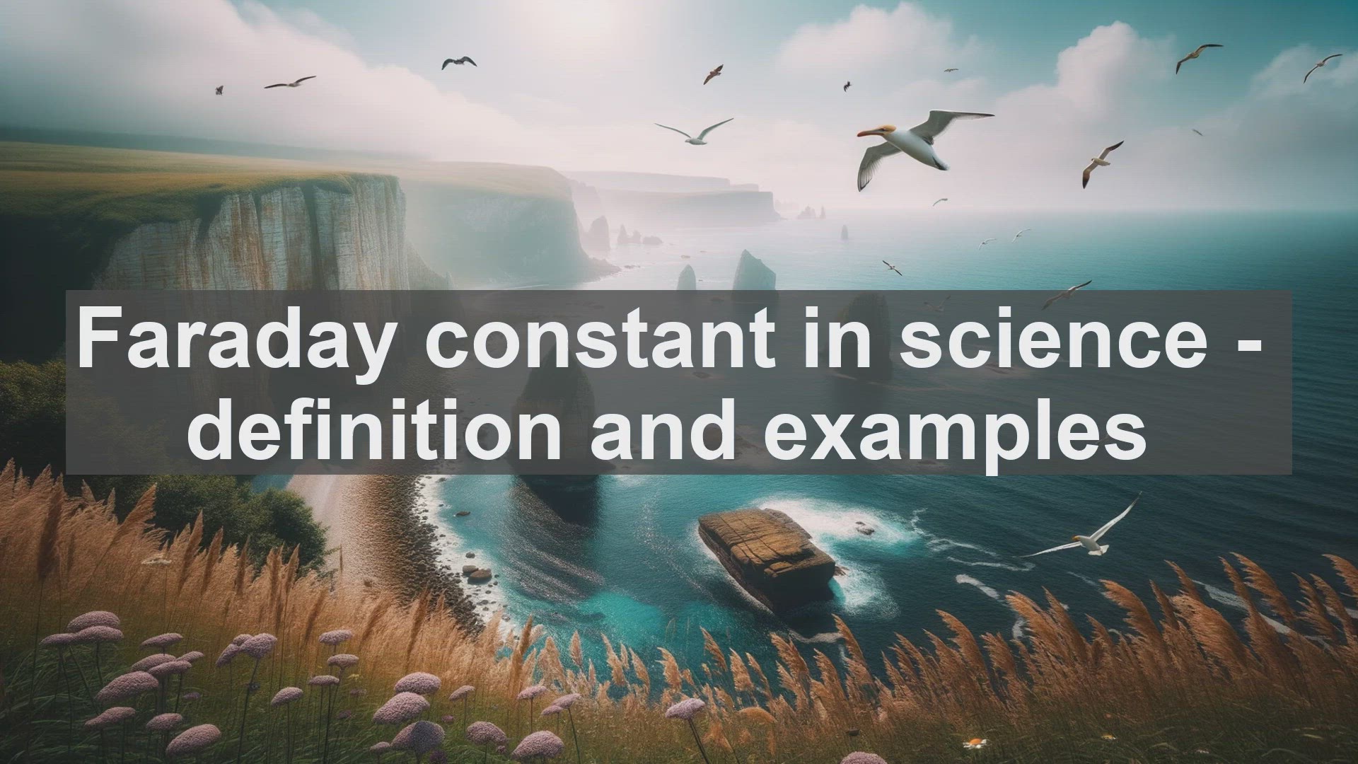 'Video thumbnail for Faraday constant in science  definition and examples'