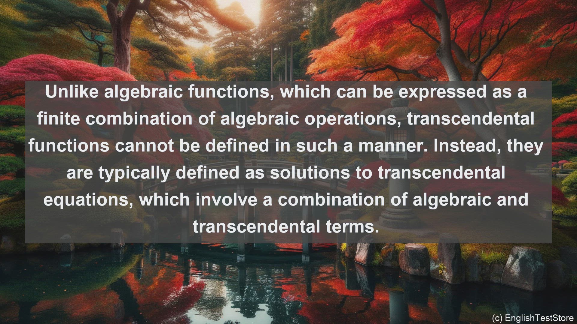 'Video thumbnail for Transcendental function in science  definition and examples'