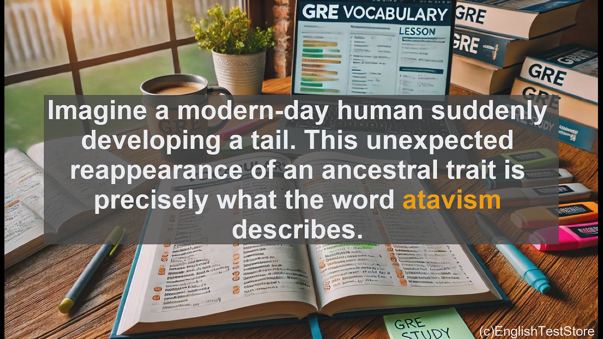 'Video thumbnail for GRE Vocabulary Lesson: The Reappearance of Ancestral Traits - Exploring Atavism'