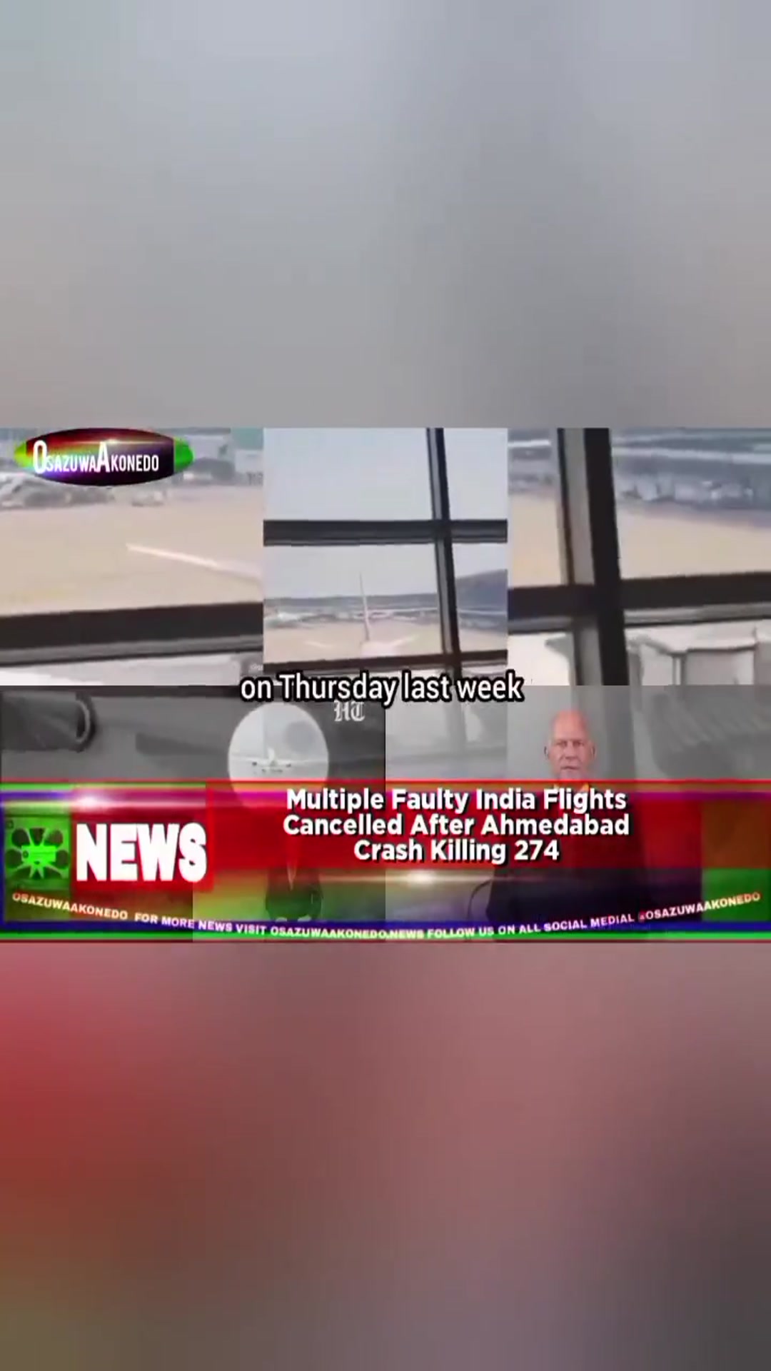 Video thumbnail for Multiple Faulty India Flights Cancelled After Ahmedabad Crash Killing 274