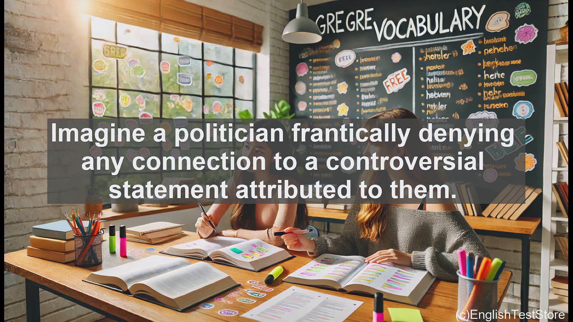 'Video thumbnail for GRE Vocabulary Lesson: Disavowal - Rejecting Responsibility and Denying Association'
