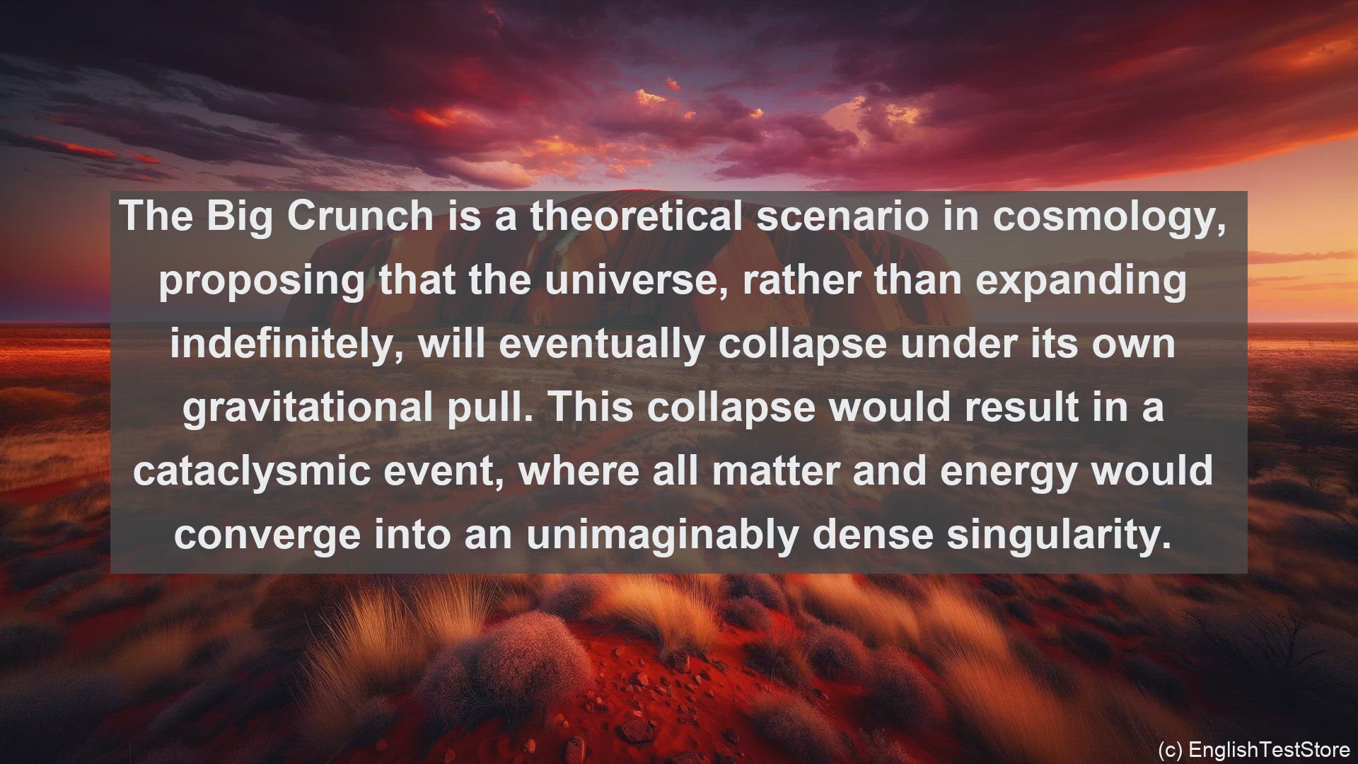 'Video thumbnail for Big crunch in science  definition and examples'