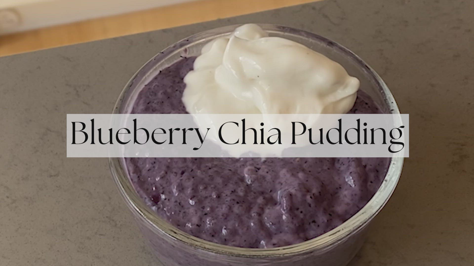 'Video thumbnail for Blueberry Chia Pudding'