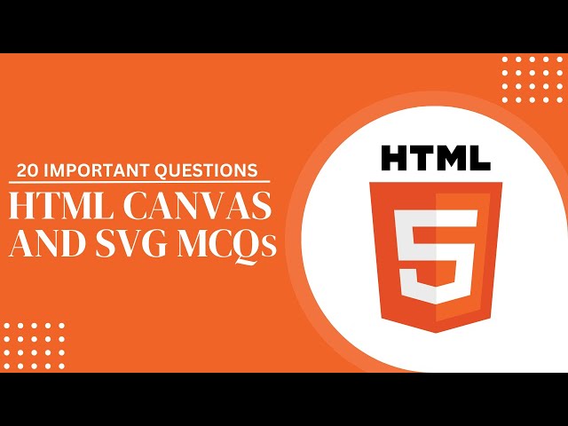 'Video thumbnail for HTML MCQs | Top 20 HTML Canvas and SVG Render Questions and Answers | Javatpoint'