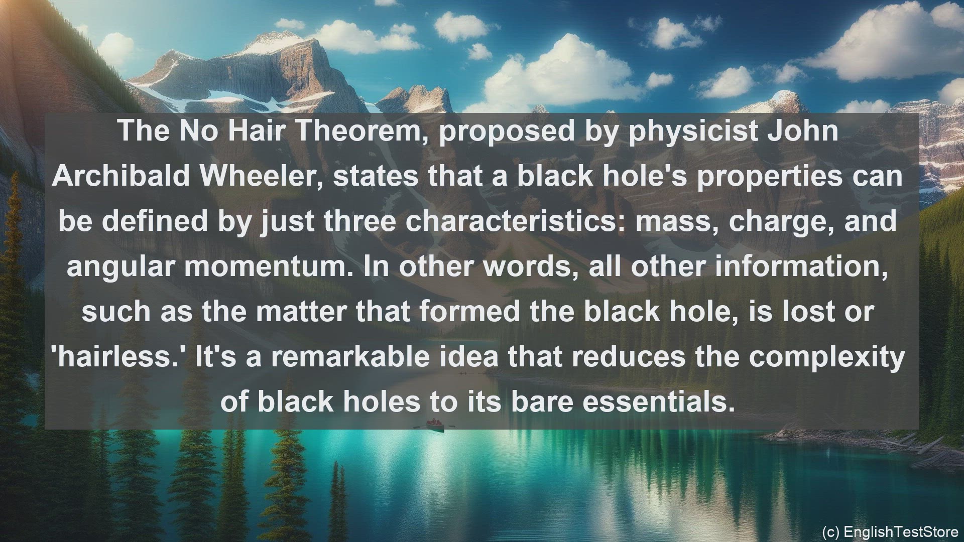 'Video thumbnail for No hair theorem in science  definition and examples'