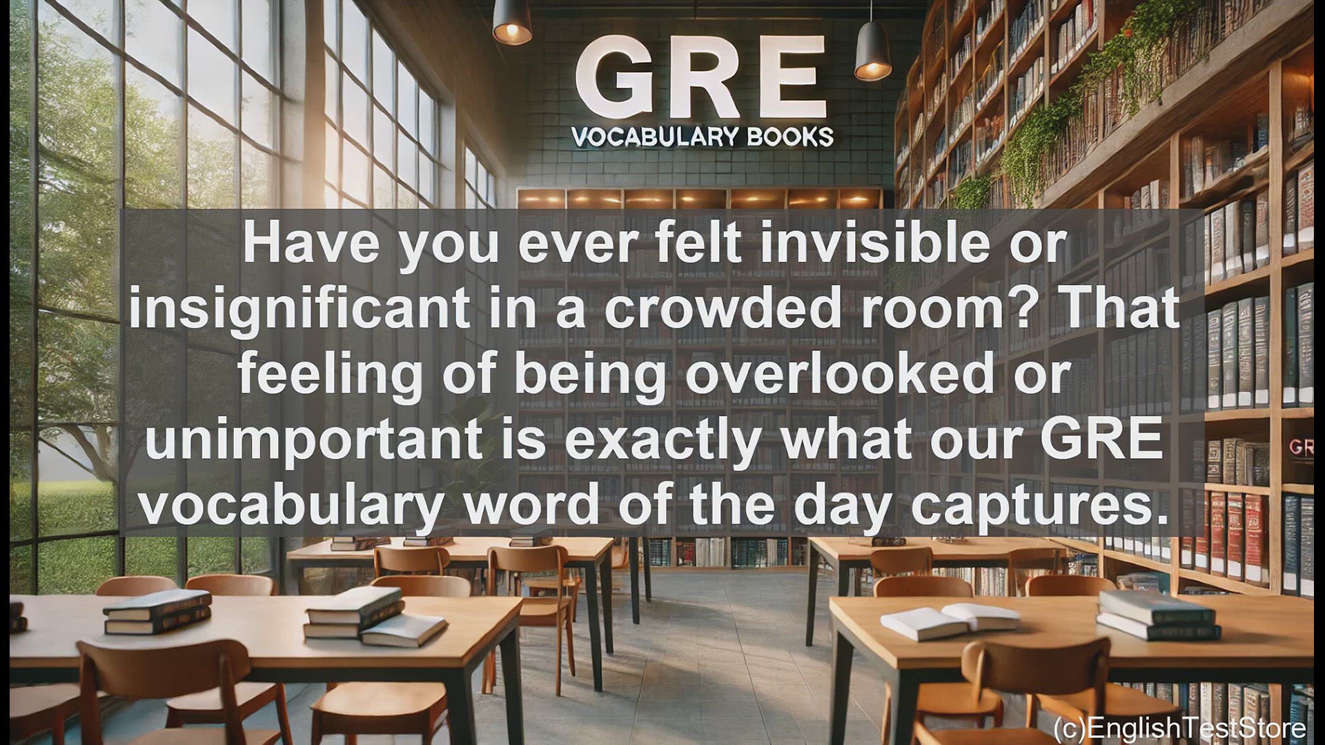 'Video thumbnail for GRE Vocabulary Lesson: Mastering the Meaning of Nonentity - A GRE Vocabulary Lesson'
