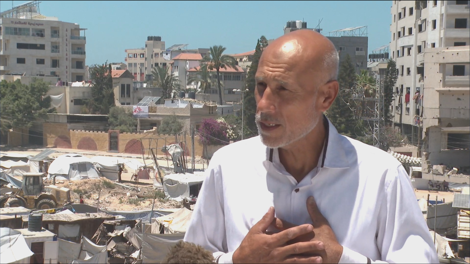 'Video thumbnail for We walk into 'death traps' every day just to feed our families: Gaza resident'