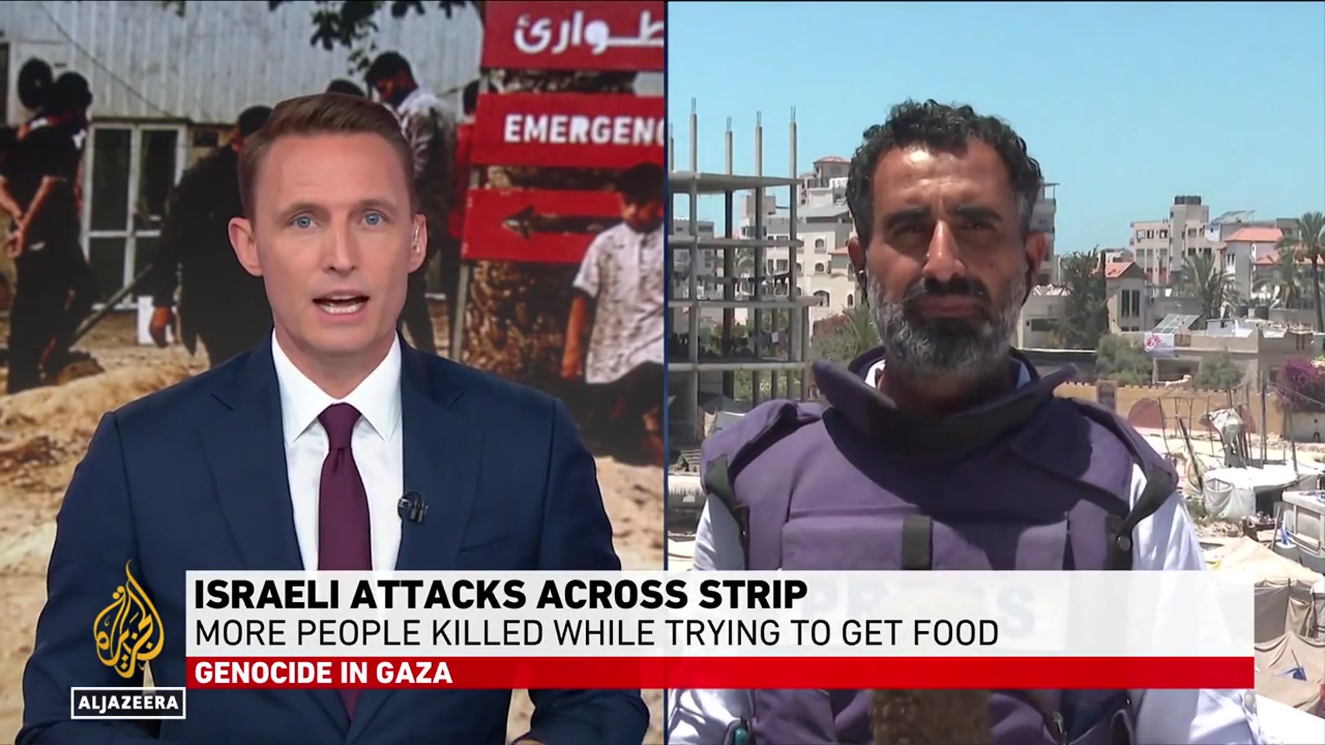 'Video thumbnail for We walk into 'death traps' every day just to feed our families: Gaza resident'