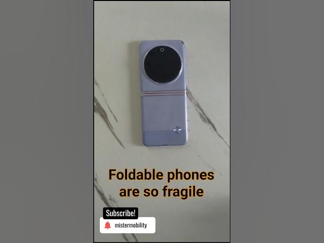 Video thumbnail for My Foldable Phone Fell Face Down...Splat! #foldablephone #foldingphone #flipphone