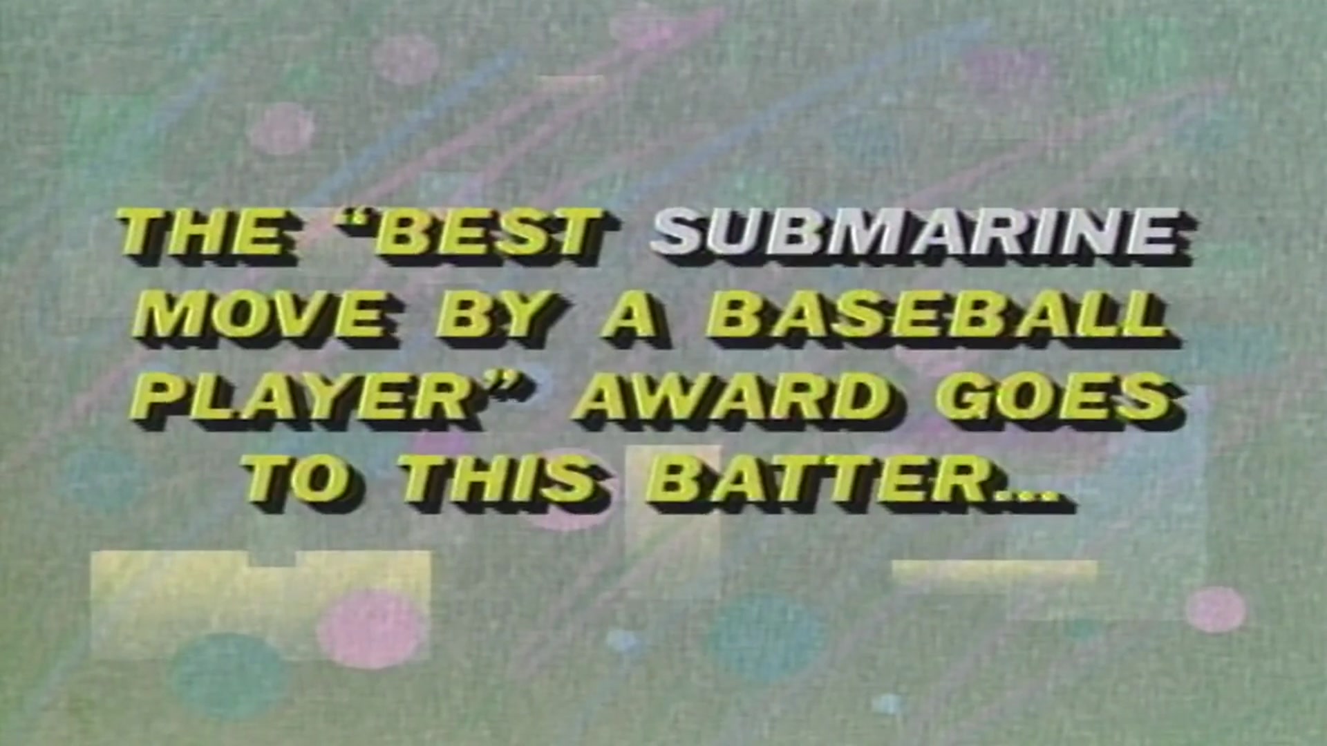 'Video thumbnail for Bob Uecker introduces All-Star Blooper Lineup for on Episode 14 of The Wacky World of Sports'