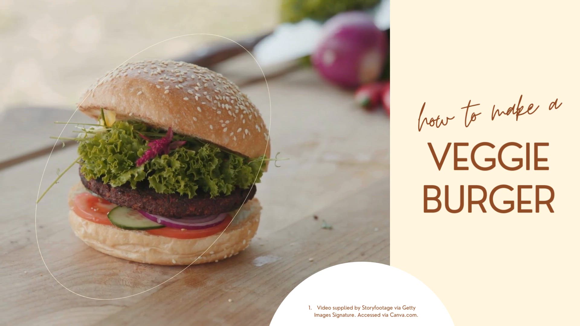 'Video thumbnail for Veggie Burger'