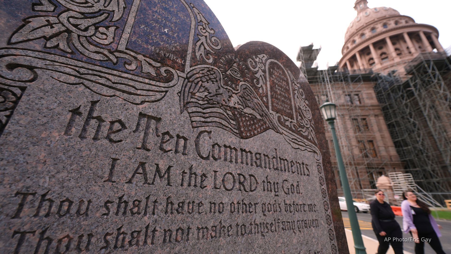 'Video thumbnail for Texas requires Ten Commandments to be displayed in schools'