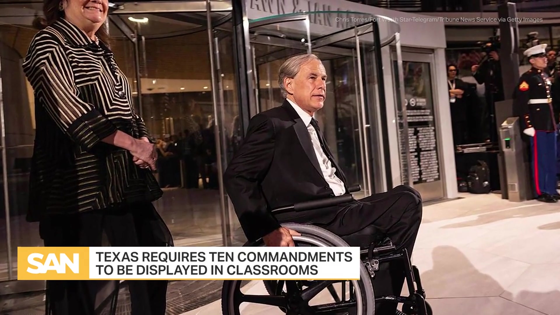 'Video thumbnail for Texas requires Ten Commandments to be displayed in schools'