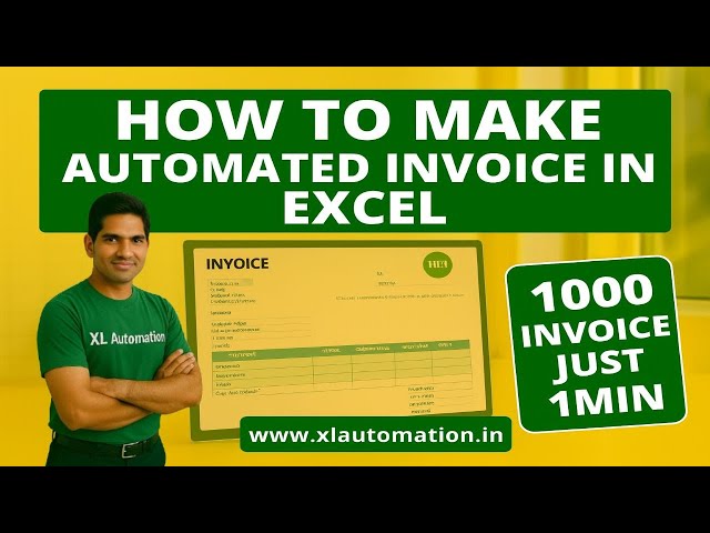 Video thumbnail for Fully Automatic Invoice in Excel | Create Invoice Bill in Excel | Excel Invoice Generator