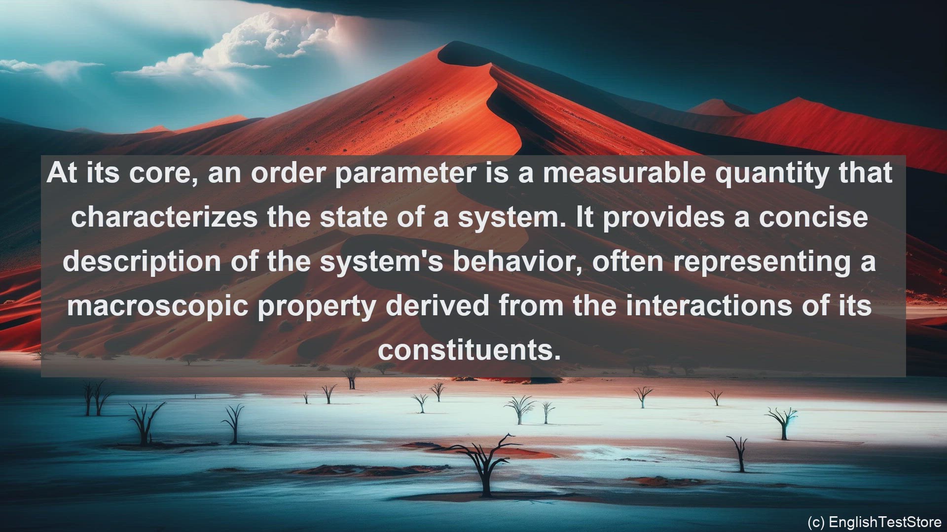 'Video thumbnail for Order parameter in science  definition and examples'