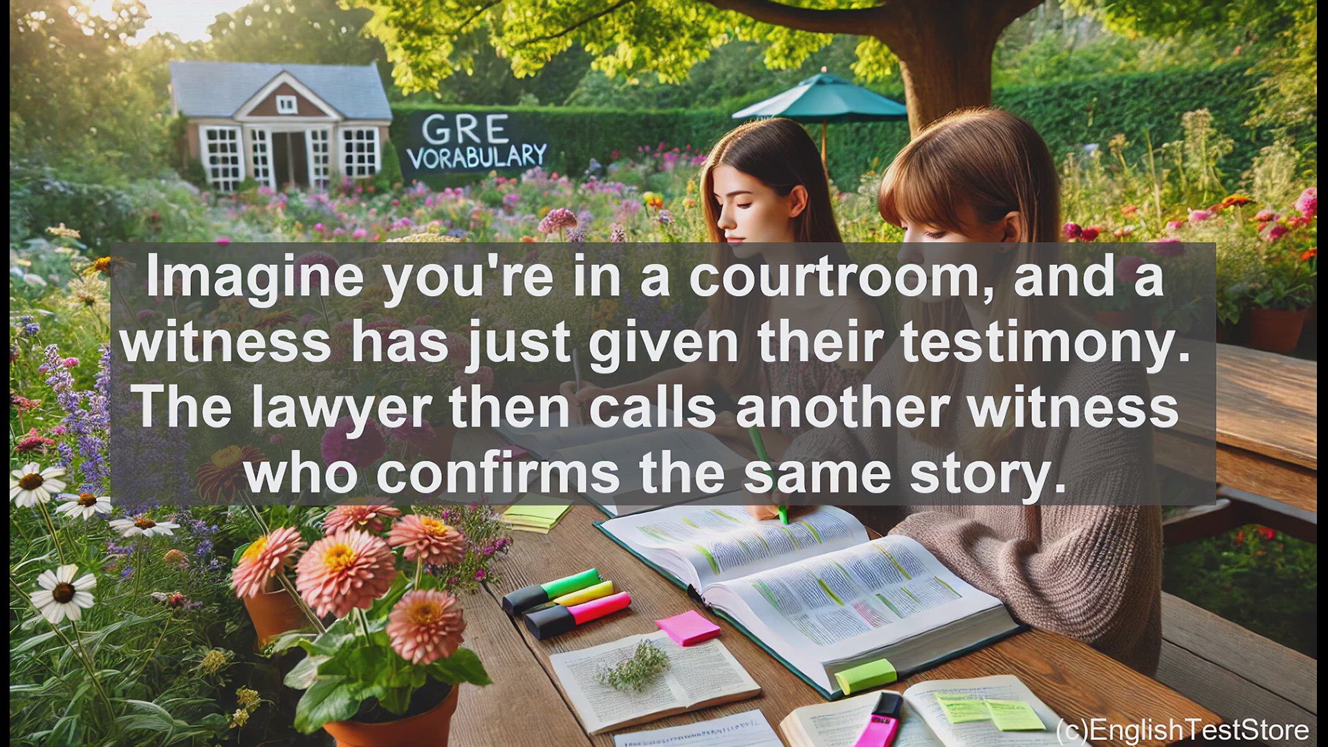 'Video thumbnail for GRE Vocabulary Lesson: Corroborating Evidence - Strengthening Your Argument'