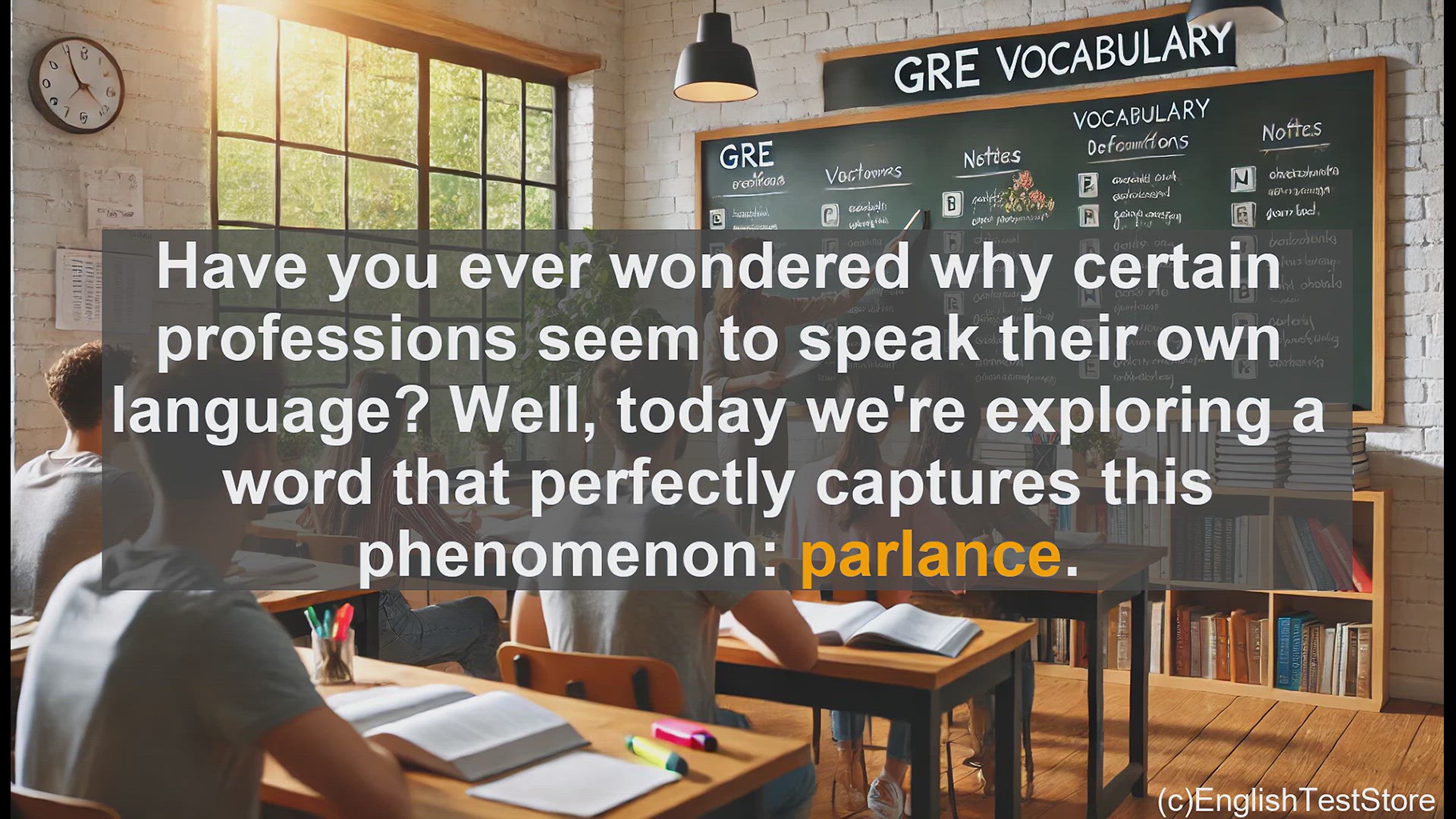 'Video thumbnail for GRE Vocabulary Lesson: Exploring the Language of Professions - Understanding Parlance'
