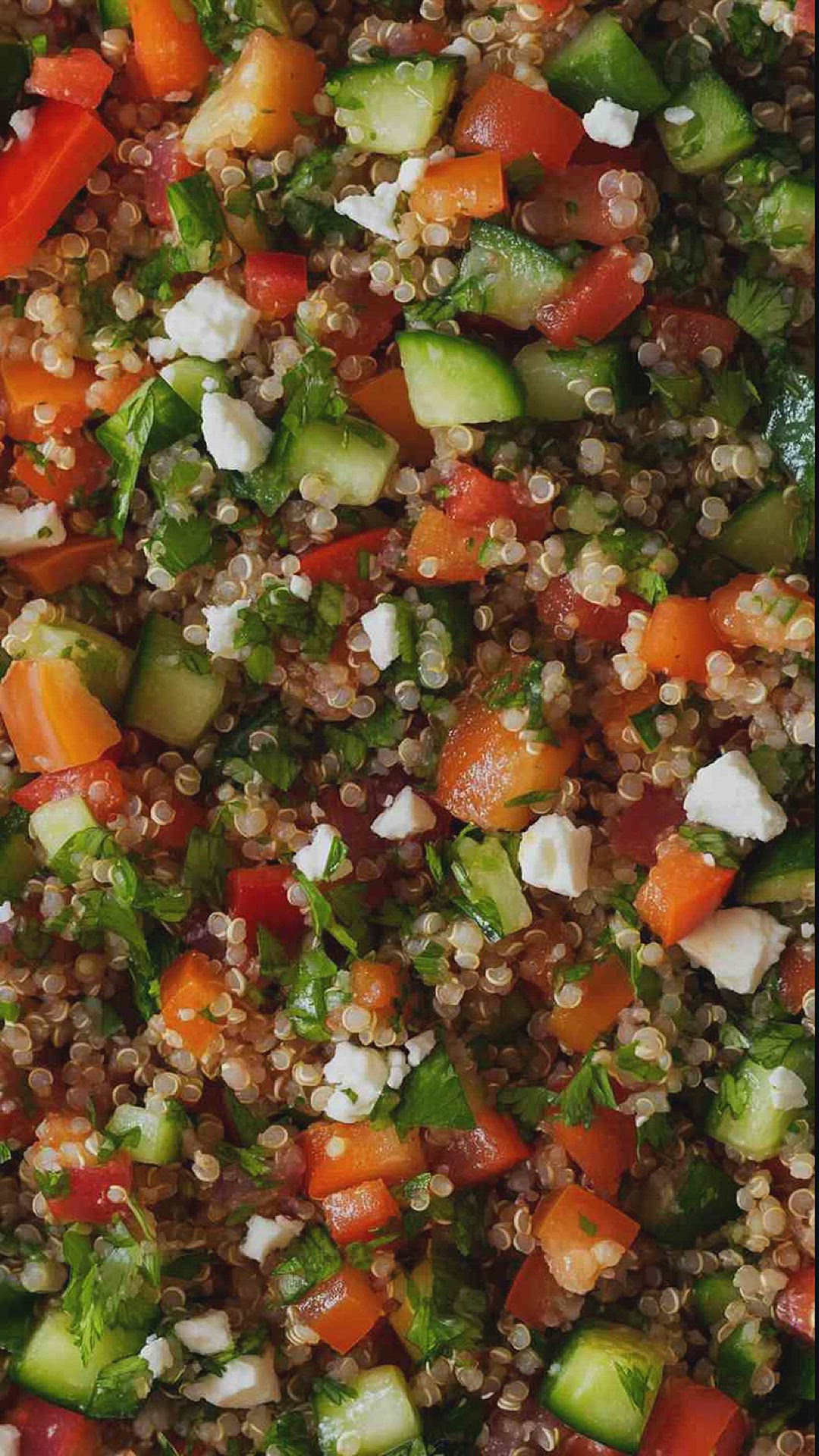 'Video thumbnail for Loaded Quinoa Salad for Muscle Gain Recipe'