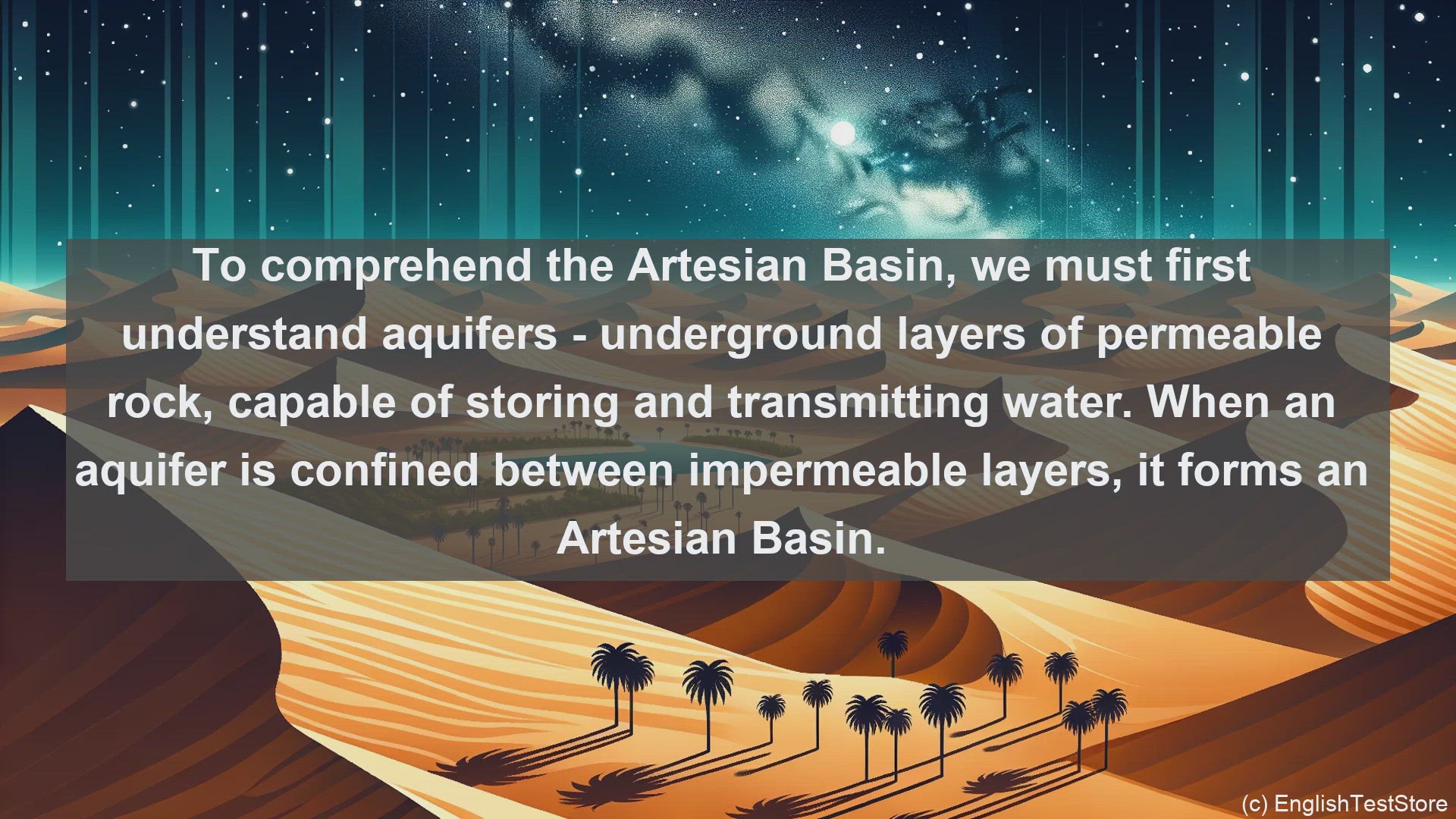'Video thumbnail for Artesian basin in science  definition and examples'