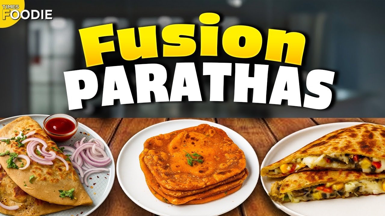 Video thumbnail for 3 Must-try Unique Paratha Recipes | Pizza Paratha, Frankie Paratha & Tomato Pocket Paratha