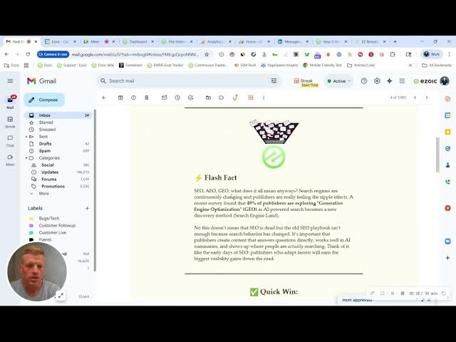 Video thumbnail for EZ Newsflash: Ezoic Newsletter