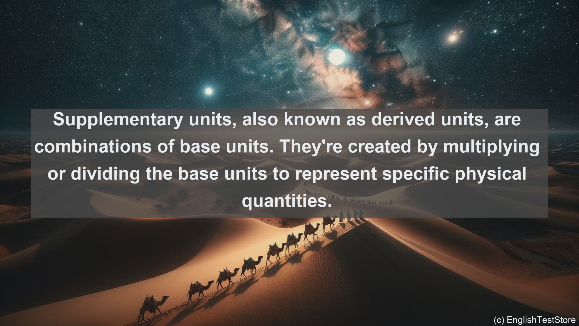 'Video thumbnail for Supplementary units in science  definition and examples'