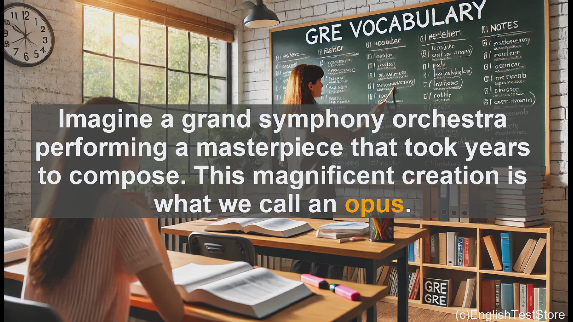 'Video thumbnail for GRE Vocabulary Lesson: Opus - A Key GRE Vocabulary Word Explained'