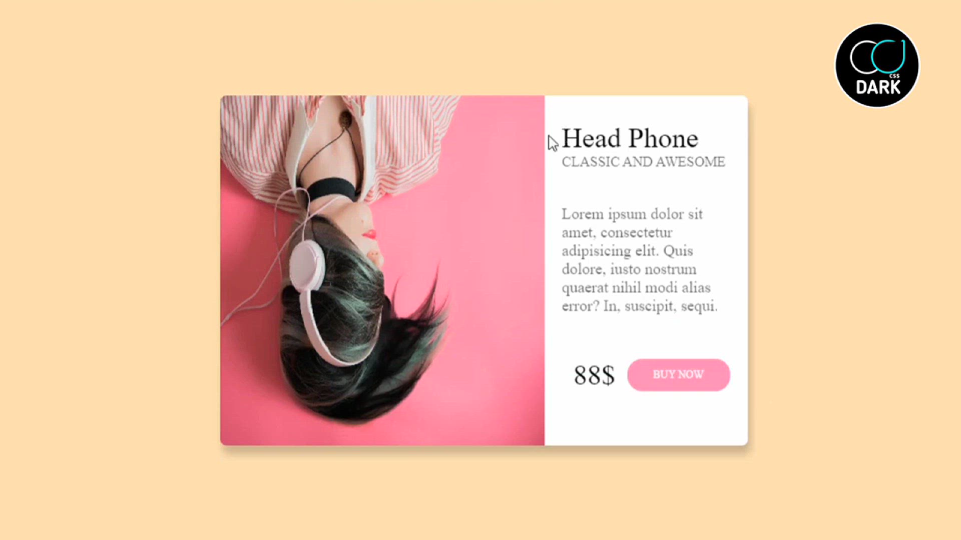 'Video thumbnail for CSS Product Card UI Design'
