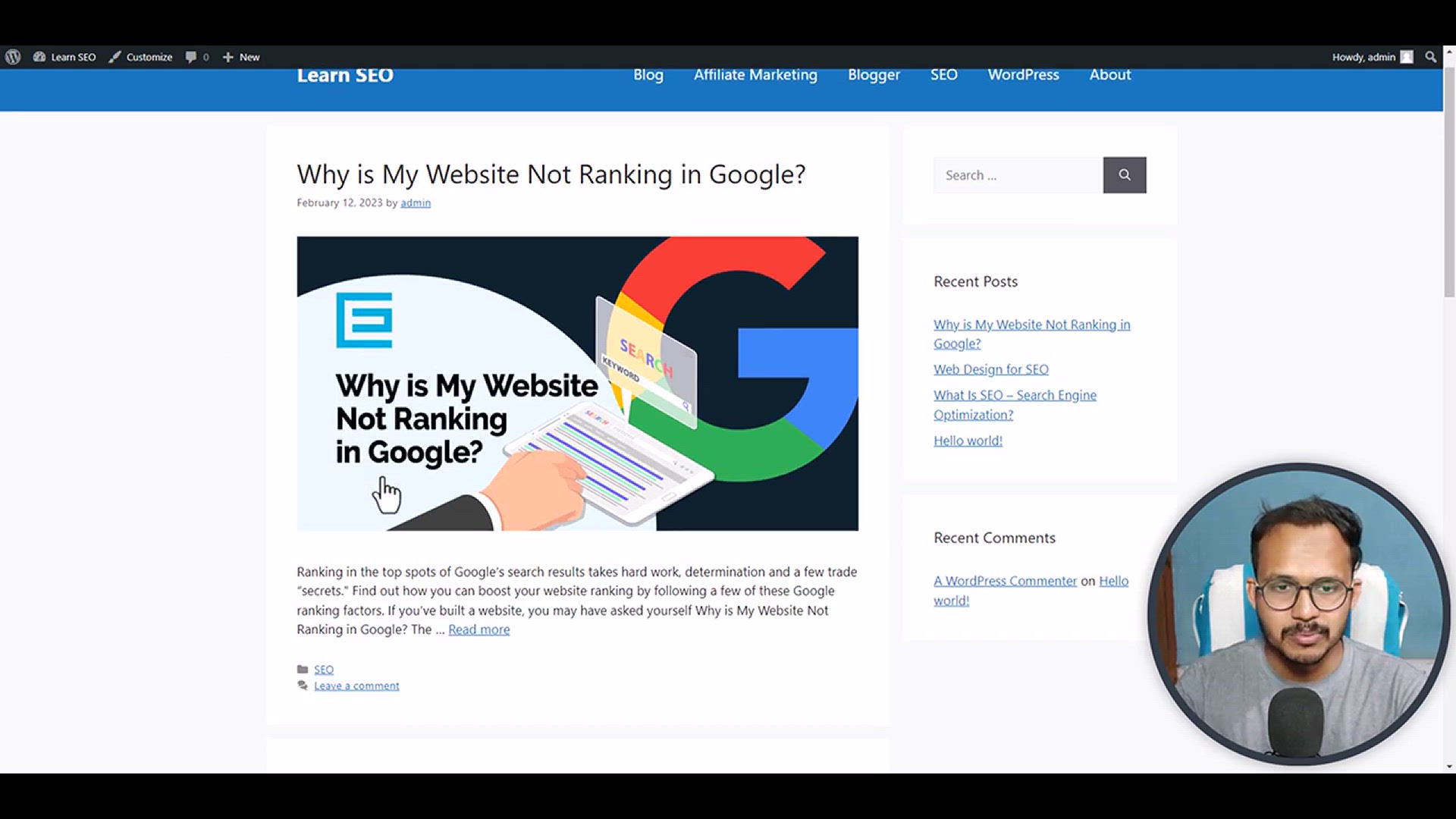 'Video thumbnail for Sticky Header in Wordpress (with or Without Plugin)'