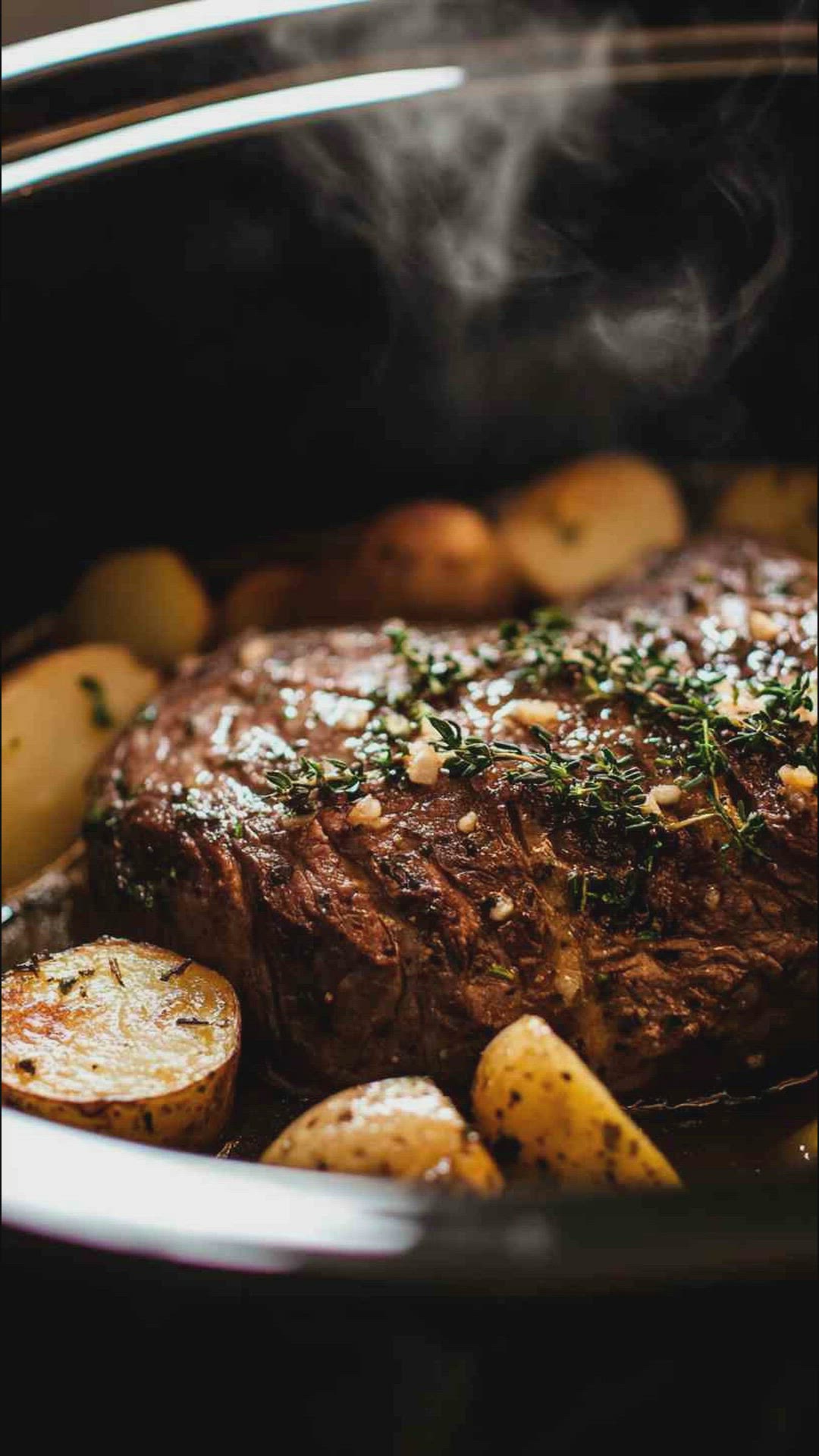'Video thumbnail for Classic Slow Cooker Sirloin Tip Roast with Potatoes'