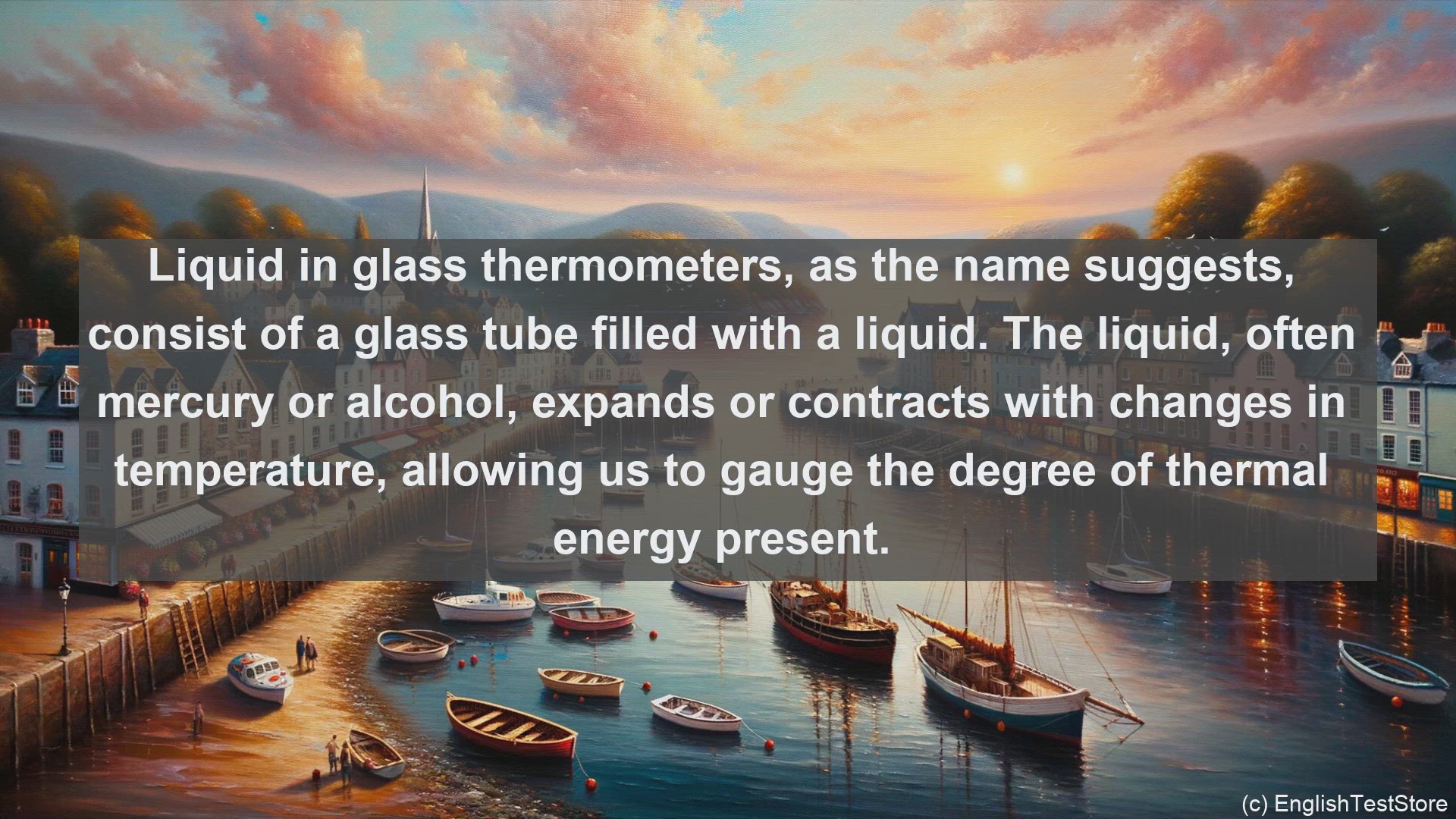 'Video thumbnail for Liquid in glass thermometers in science  definition and examples'