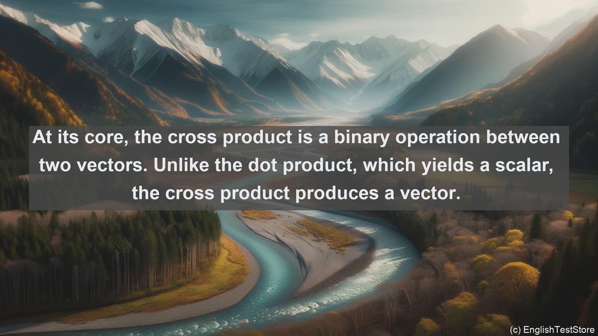 'Video thumbnail for Cross product in science  definition and examples'