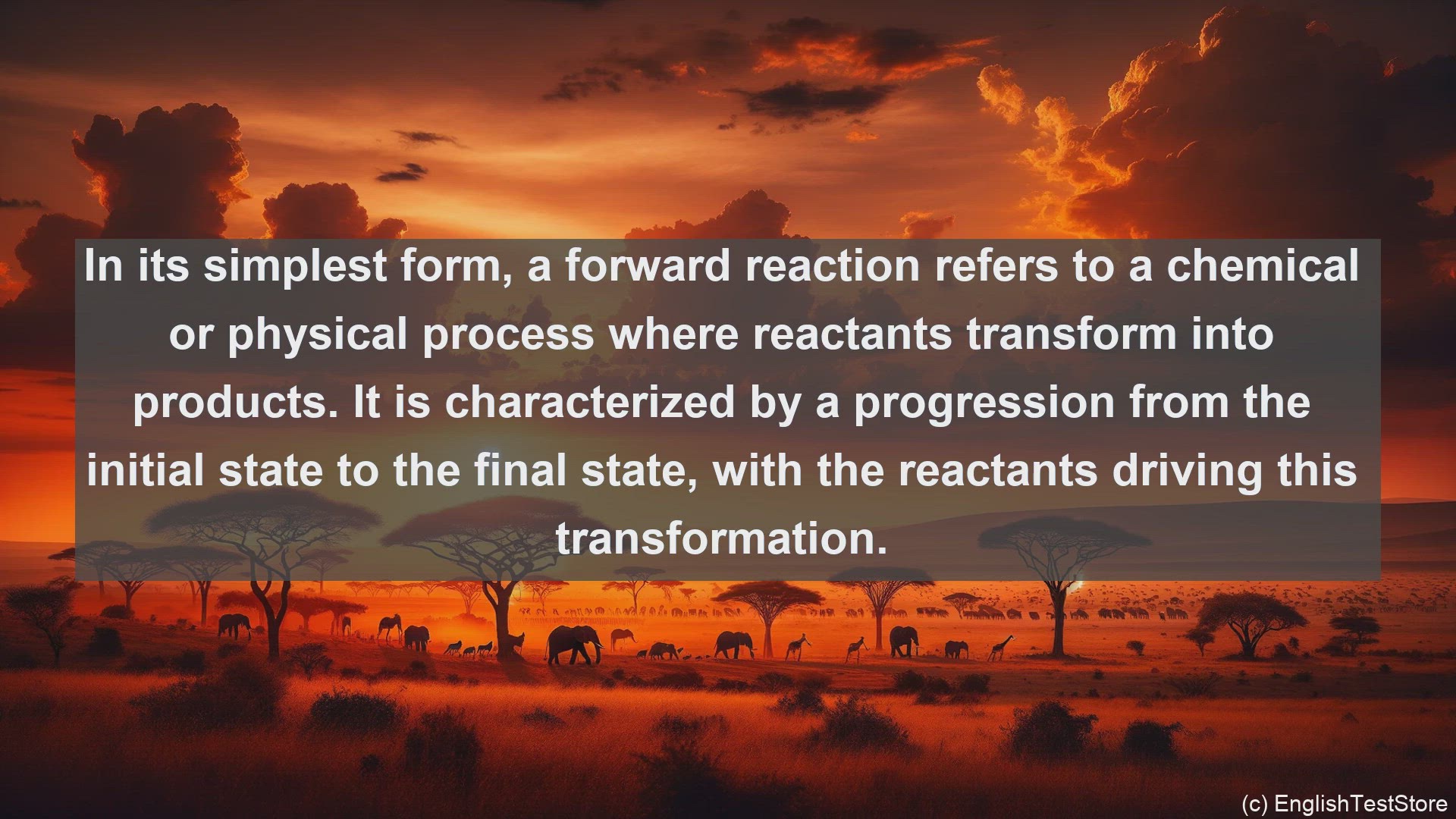 'Video thumbnail for Forward reaction in science  definition and examples'