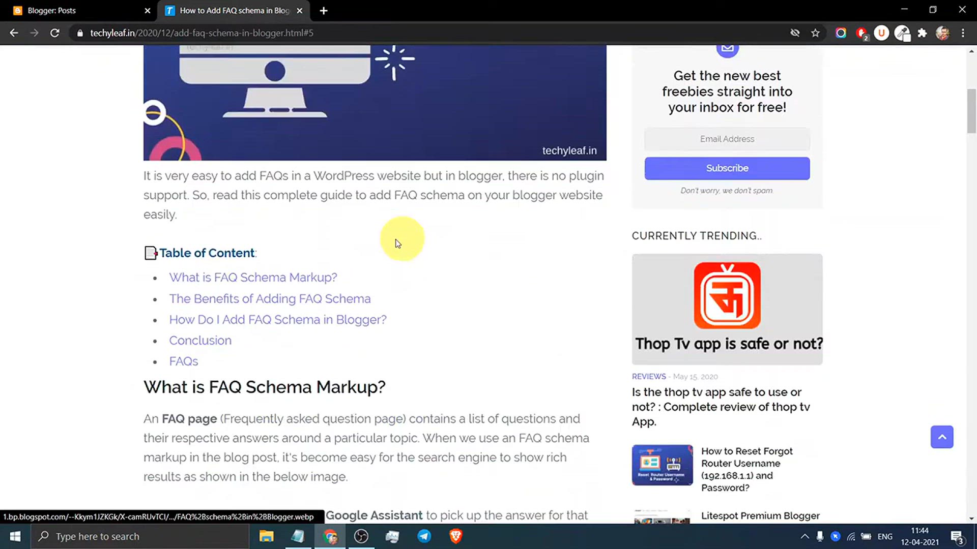 'Video thumbnail for How to Add FAQ schema in Blogger with accordion style'