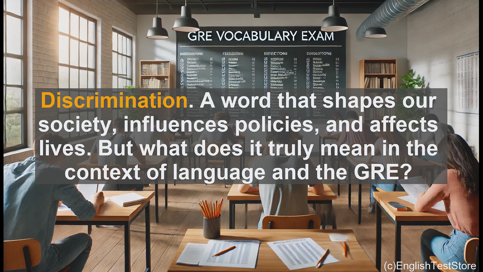 'Video thumbnail for GRE Vocabulary Lesson: Discrimination - Understanding the Nuances of a Powerful Word'