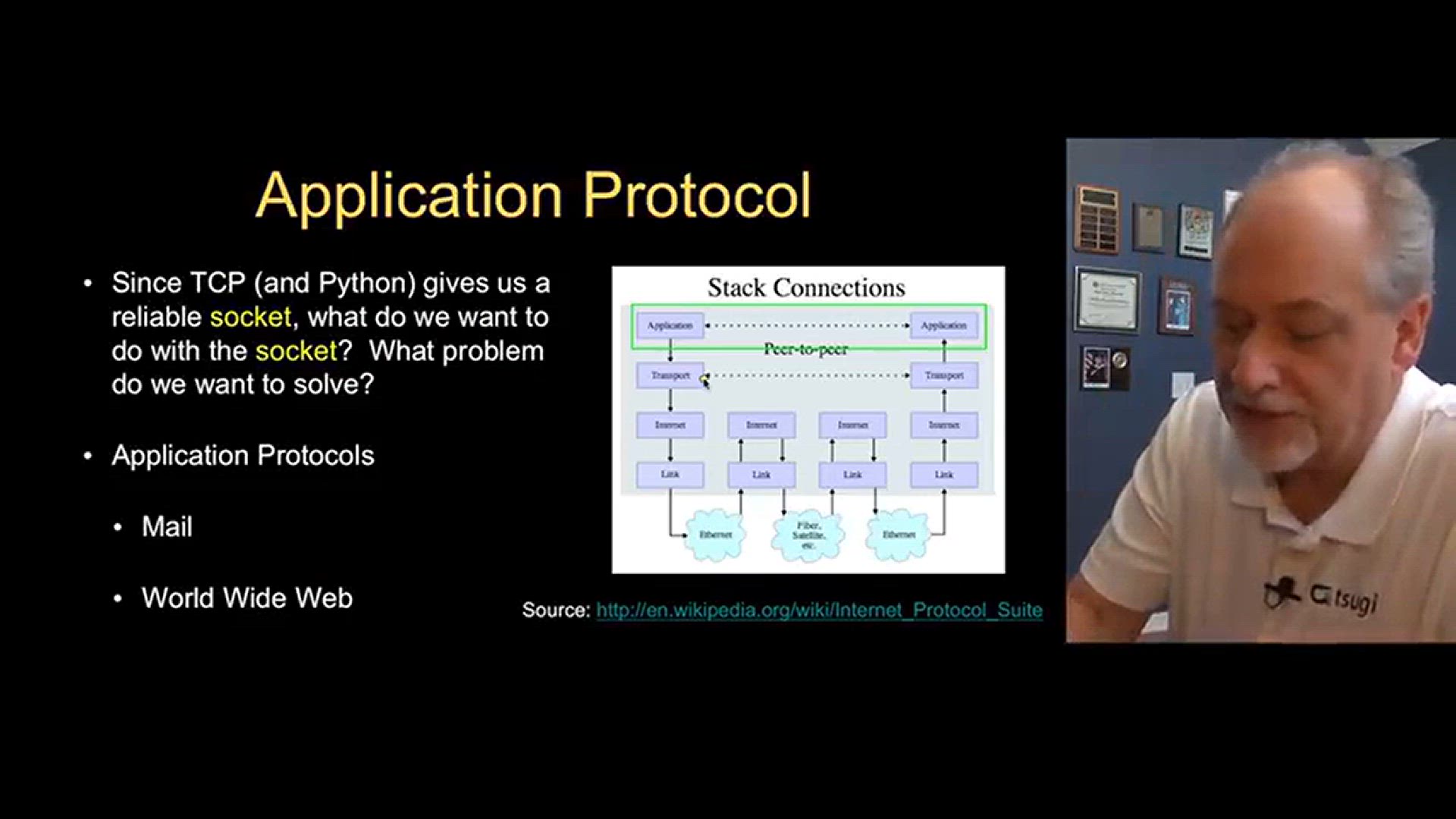 'Video thumbnail for Networked Programs - Application Protocols - Python Tutorial - (36) Python for Beginner Series'