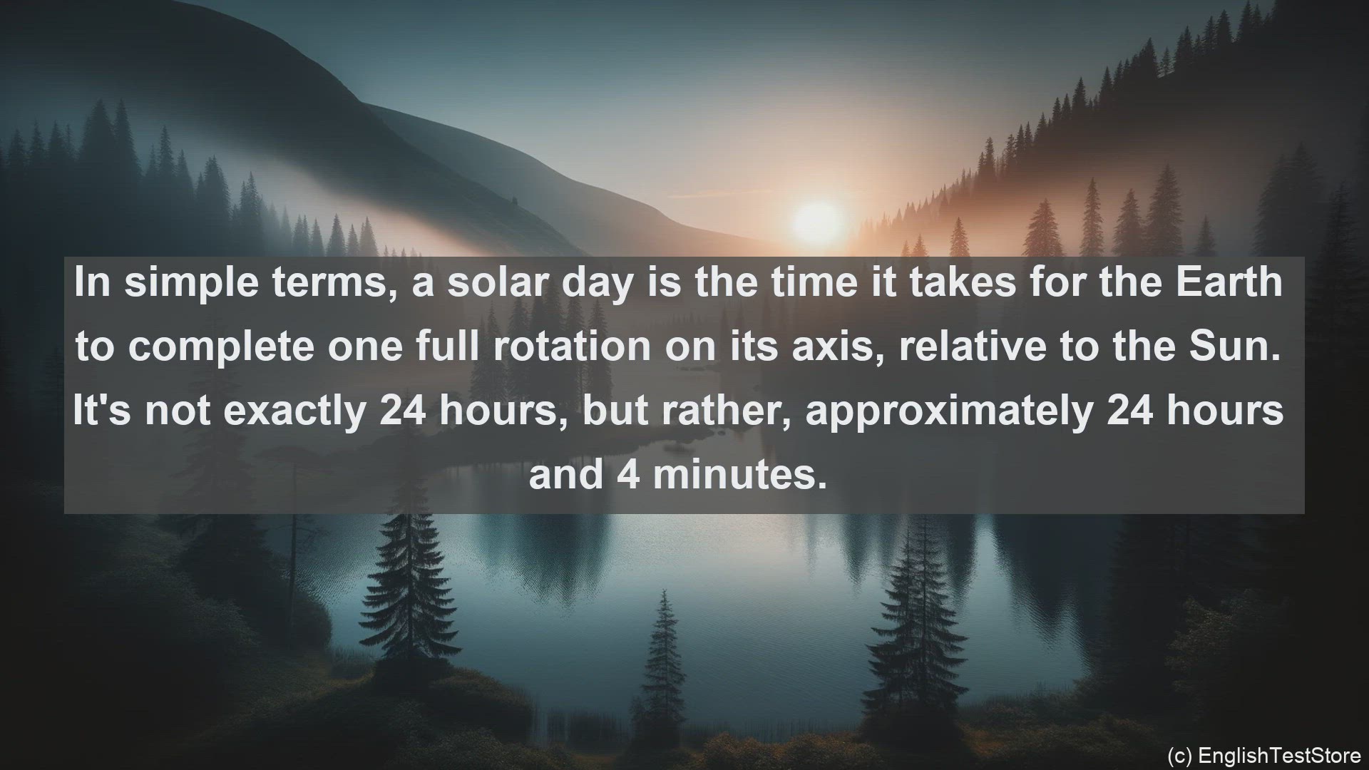 'Video thumbnail for Solar day in science  definition and examples'