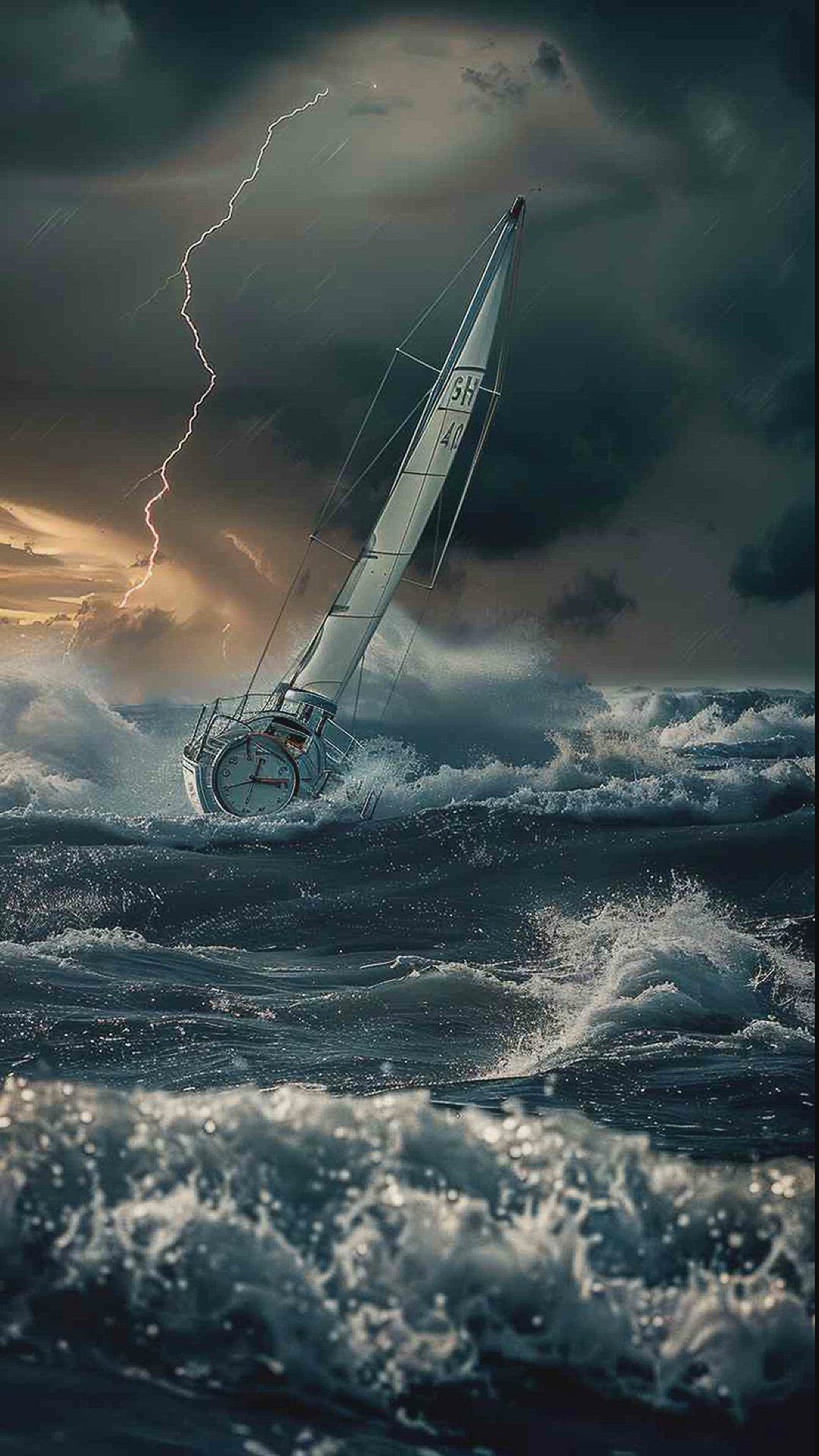 'Video thumbnail for wallpaper watch face boat storm'