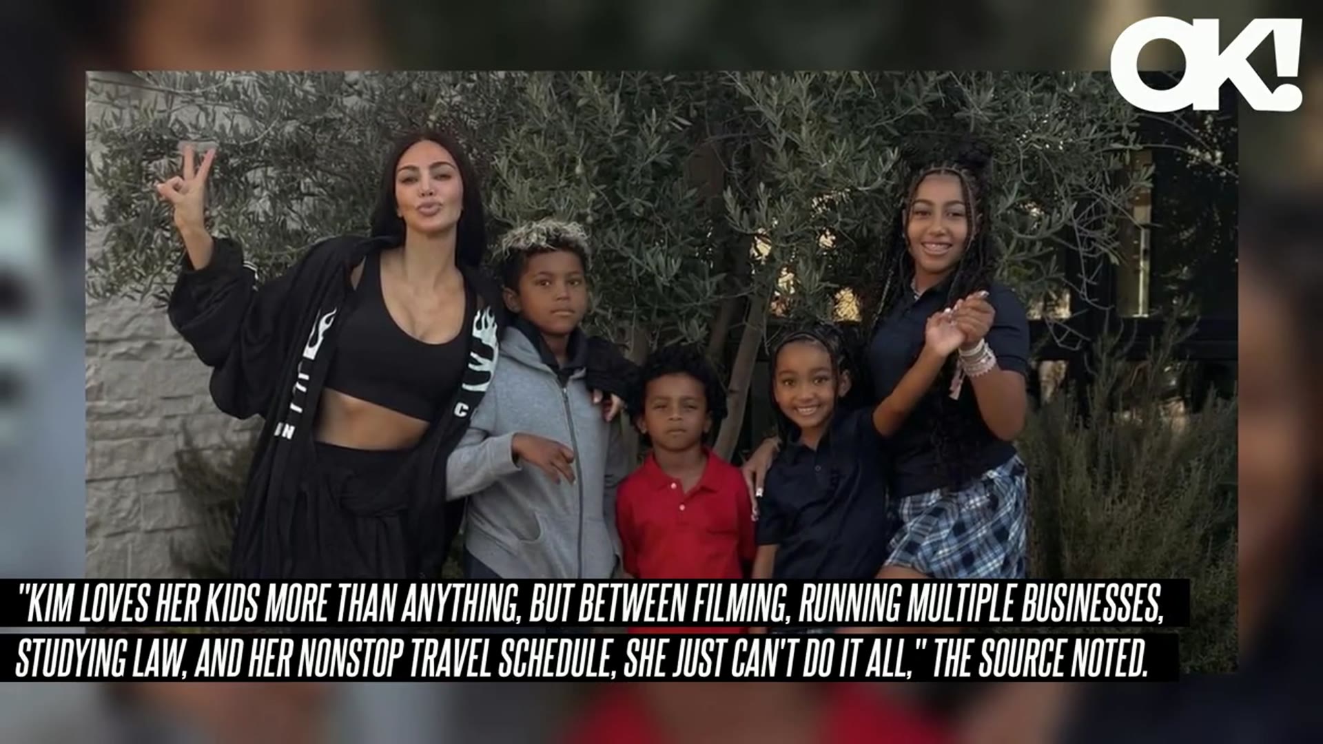 'Video thumbnail for She 'Can't Do It All': Kim Kardashian Has a 'Rotating Team of Nannies' So She Doesn't Feel'