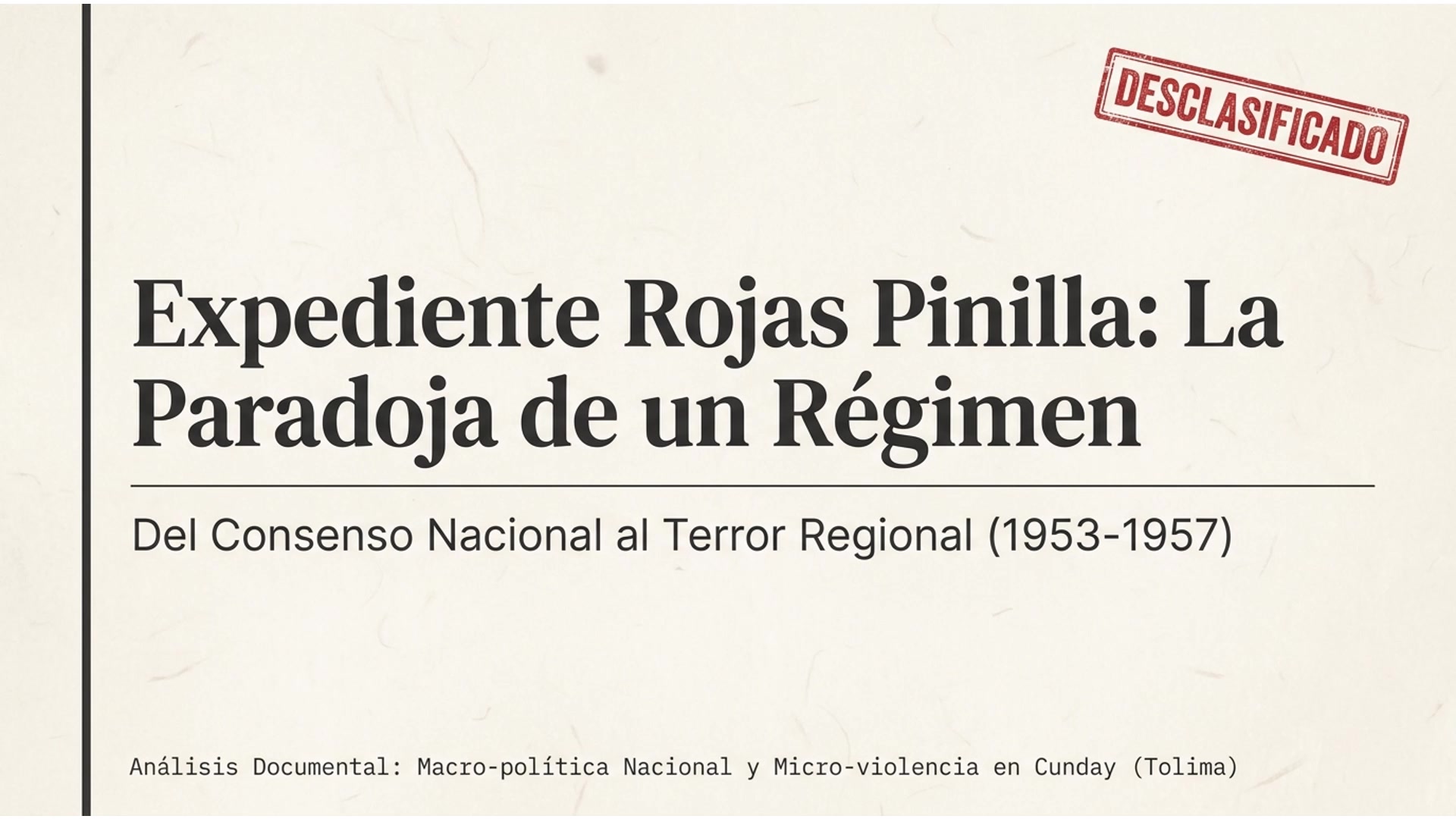'Video thumbnail for El Régimen de Rojas Pinilla: Entre la Modernización y la Represión en Colombia'
