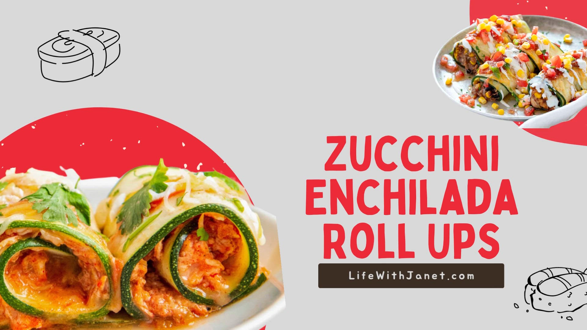 'Video thumbnail for Zucchini Enchilada Roll Ups: The Ultimate Low-Carb Mexican Delight '