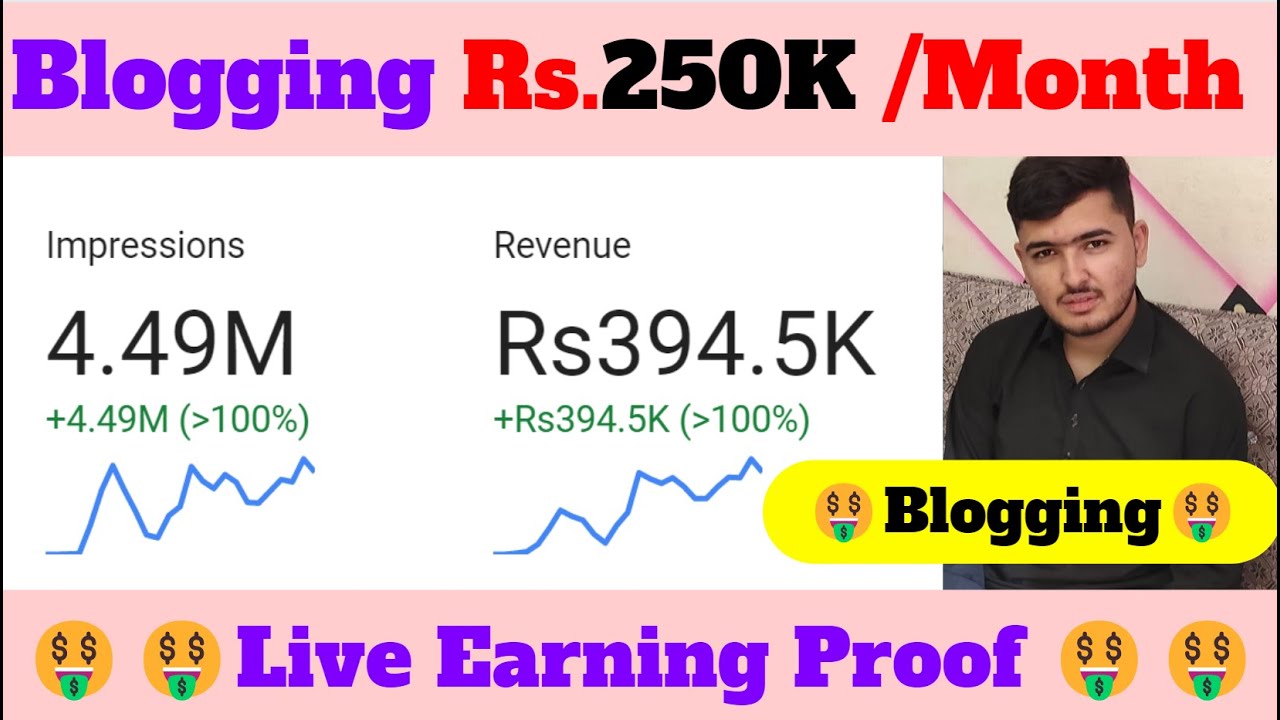Video thumbnail for Blogging In 2023 Earn Rs 250K Monthly Without Investment 🤑 Live Proof 🔥