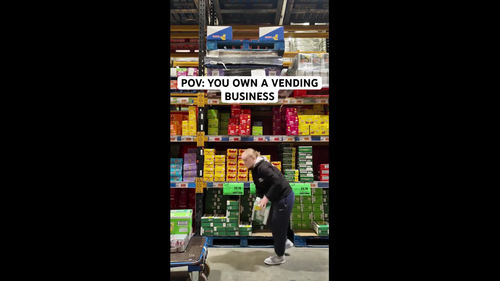 'Video thumbnail for money making meg: vending business side hustle - loading and collecting cash!'